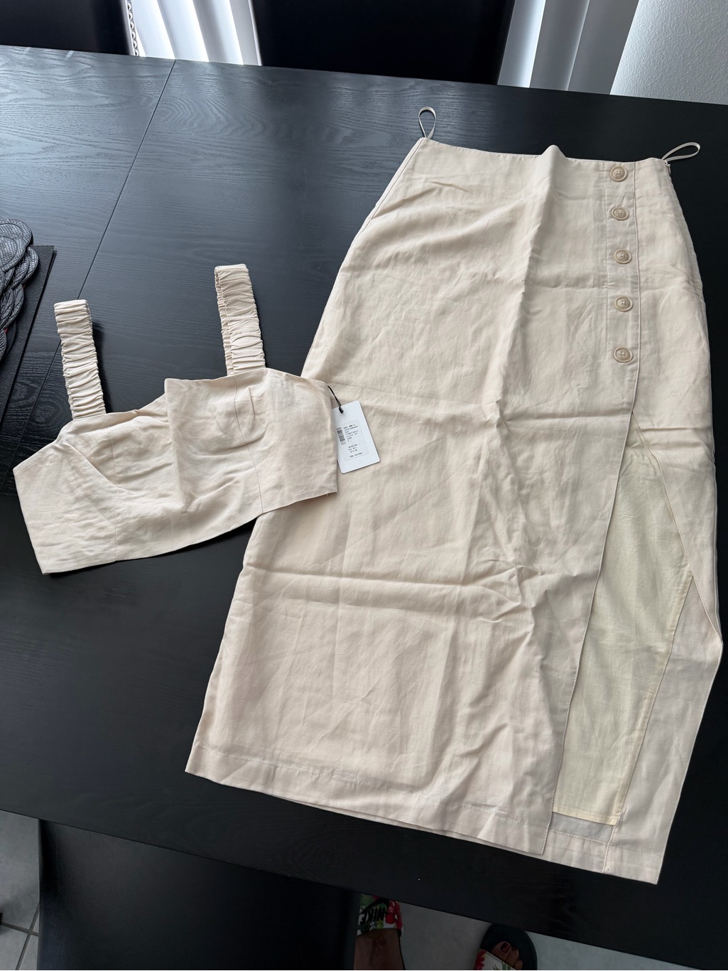 O.P.T - Silvie Set Sand Two-Piece Set